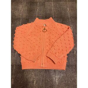 Misha & Puff Pink Cotton Popcorn Cardigan 2-3 Yr EUC